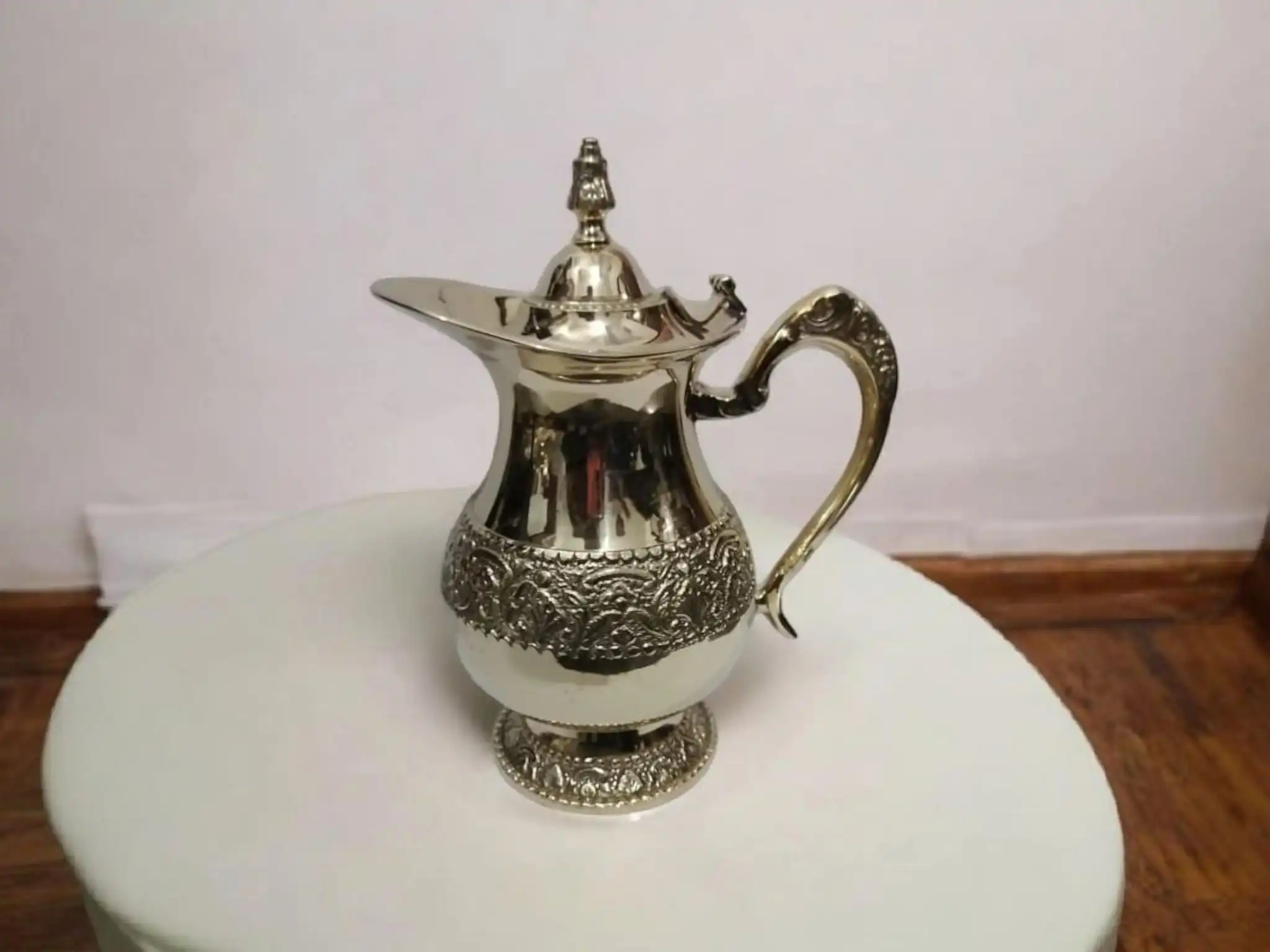 Traditional pure brass pitcher – non-stick, chemical-free brassware utensil ideal for gifting