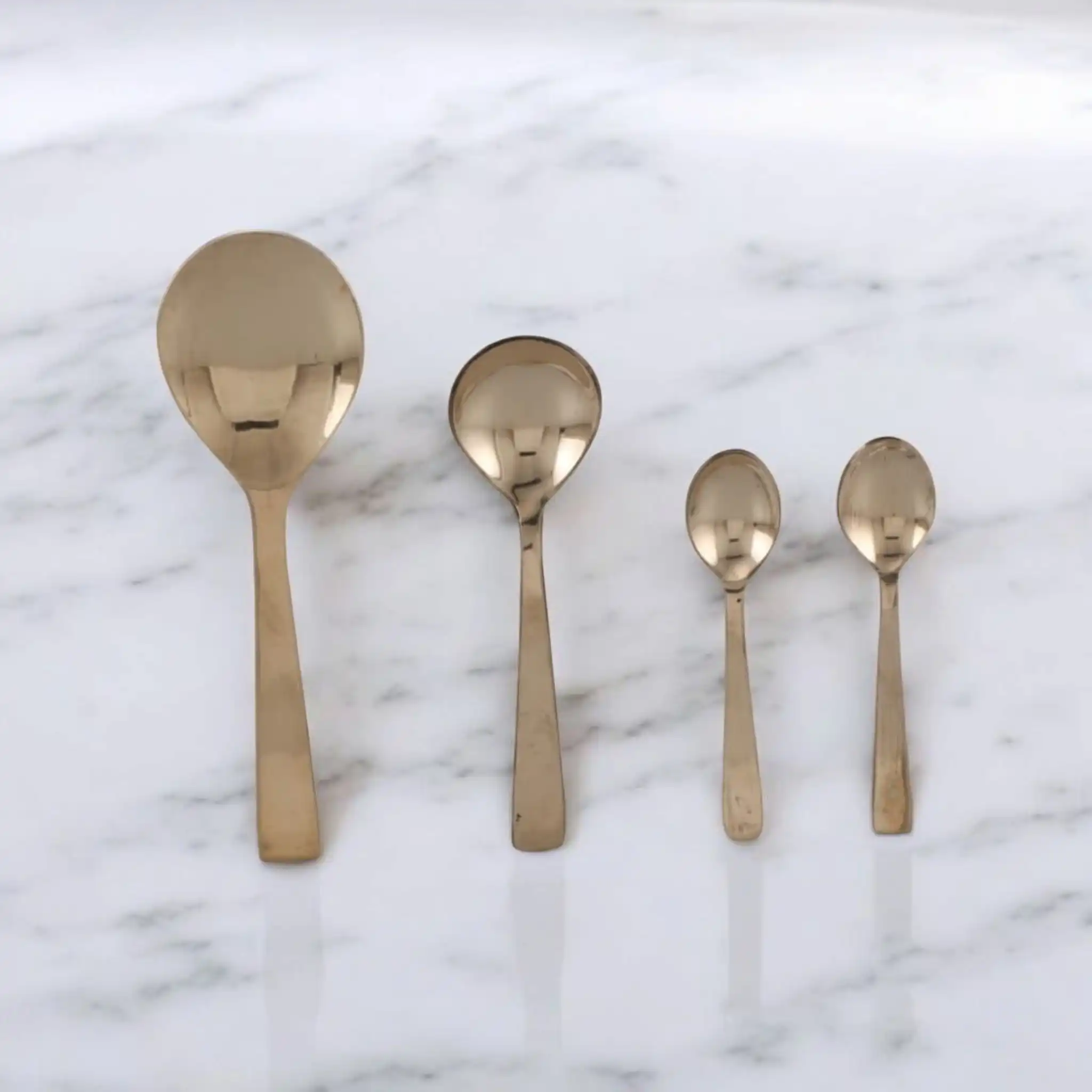 Traditional pure brass spoon set – antique non-stick brassware utensils for gifting and daily use