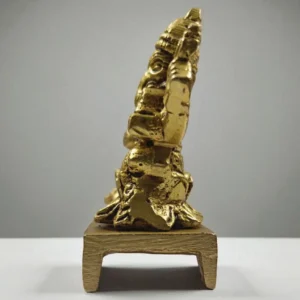 Pure Brass Laxmi Ganesh Murti Idol | Handcrafted Laxmi Ganesh Statue for Diwali & Home Decor | Traditional Brass Lakshmi Ganesh Goddess Idol for Pooja & Spiritual Gifts