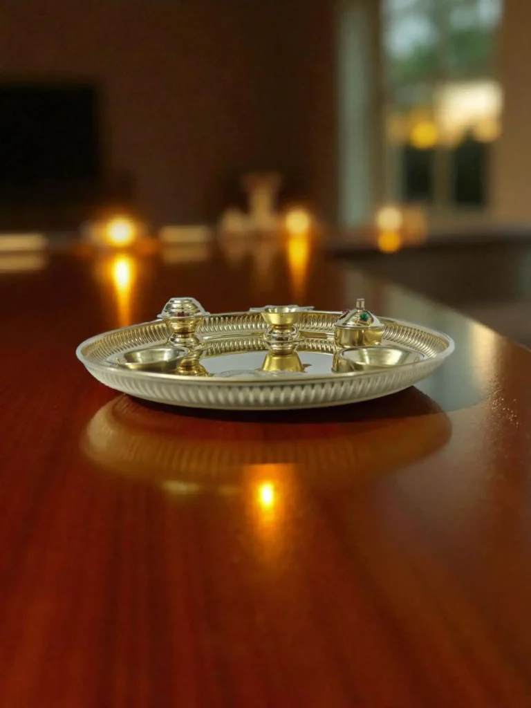 Brass Aarti Plate