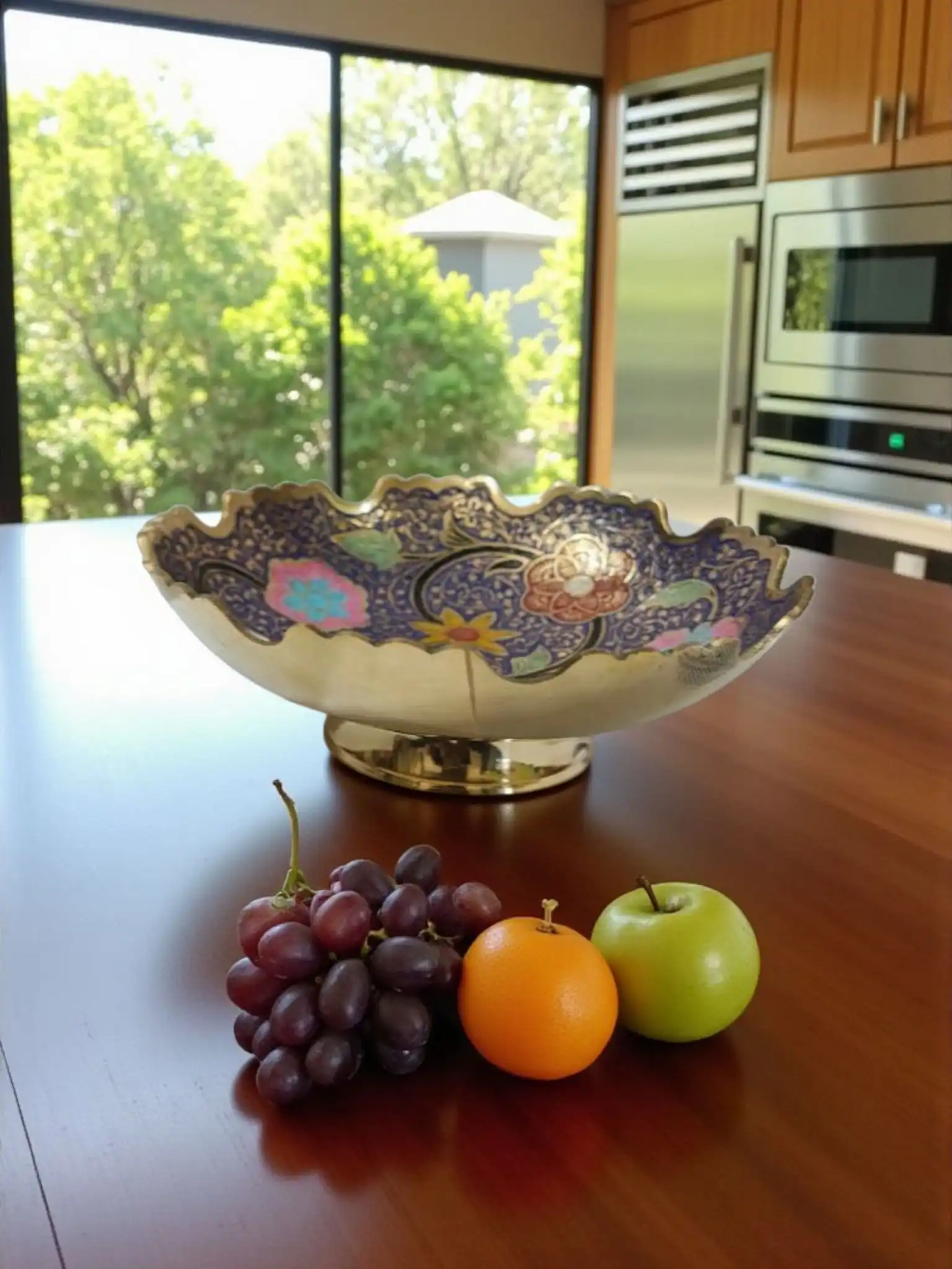 Premium Brass Fruit Basket Bowl | Decorative Dining Table Fruit Bowl | Elegant Brass Tableware for Home Decor & Gift | Handcrafted Brass Centerpiece for Kitchen & Living Room - Image 5