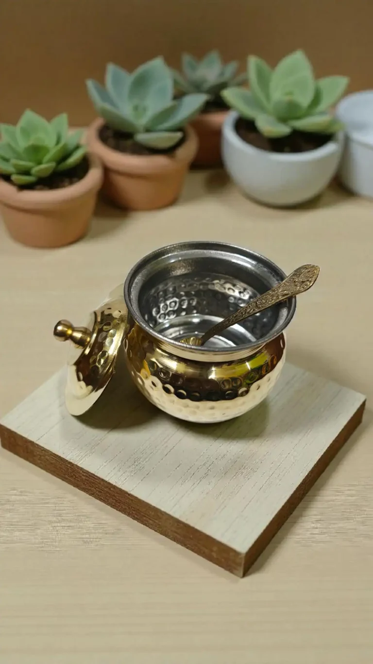 Ghee Pot With Spoon 320 ML