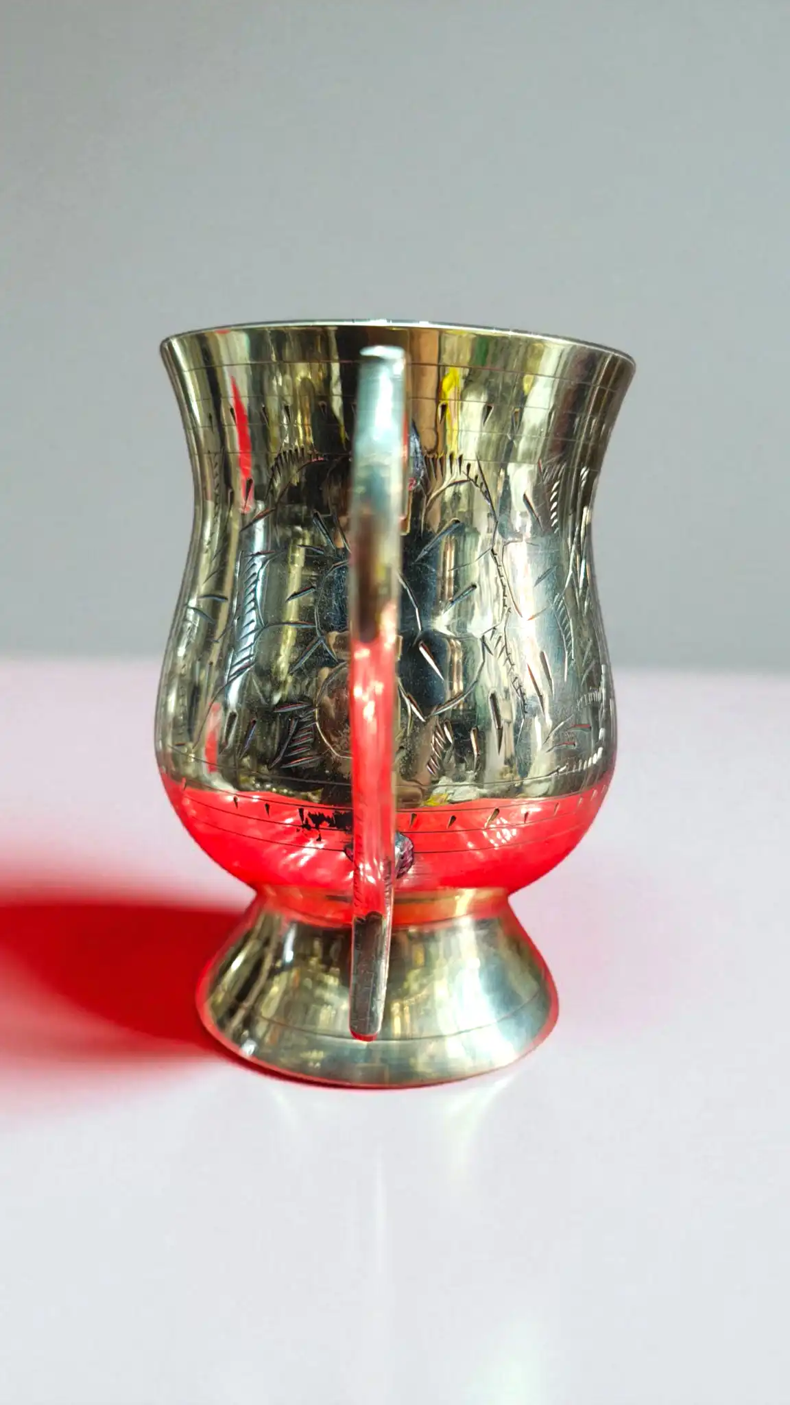 Pure Brass Coffee Mug | Elegant Coffee Cup for Daily Use & Gift | Durable Traditional Brass Mug for Coffee Lovers - Image 3