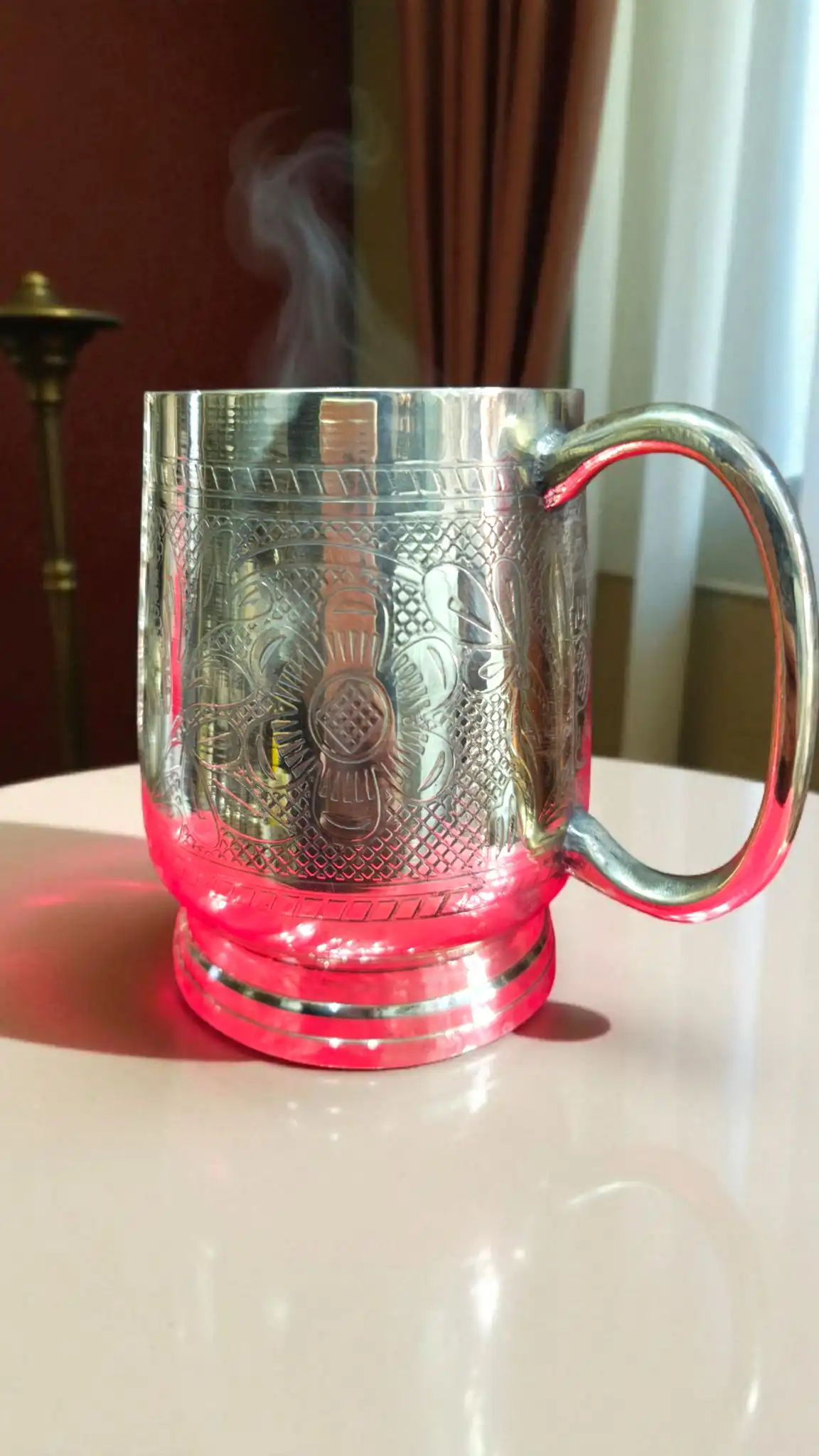 Classic Premium Pure Brass Coffee Mug | Elegant Brass Coffee Cup for Daily Use & Gifting | Durable Traditional Brass Mug for Home and Office - Image 3