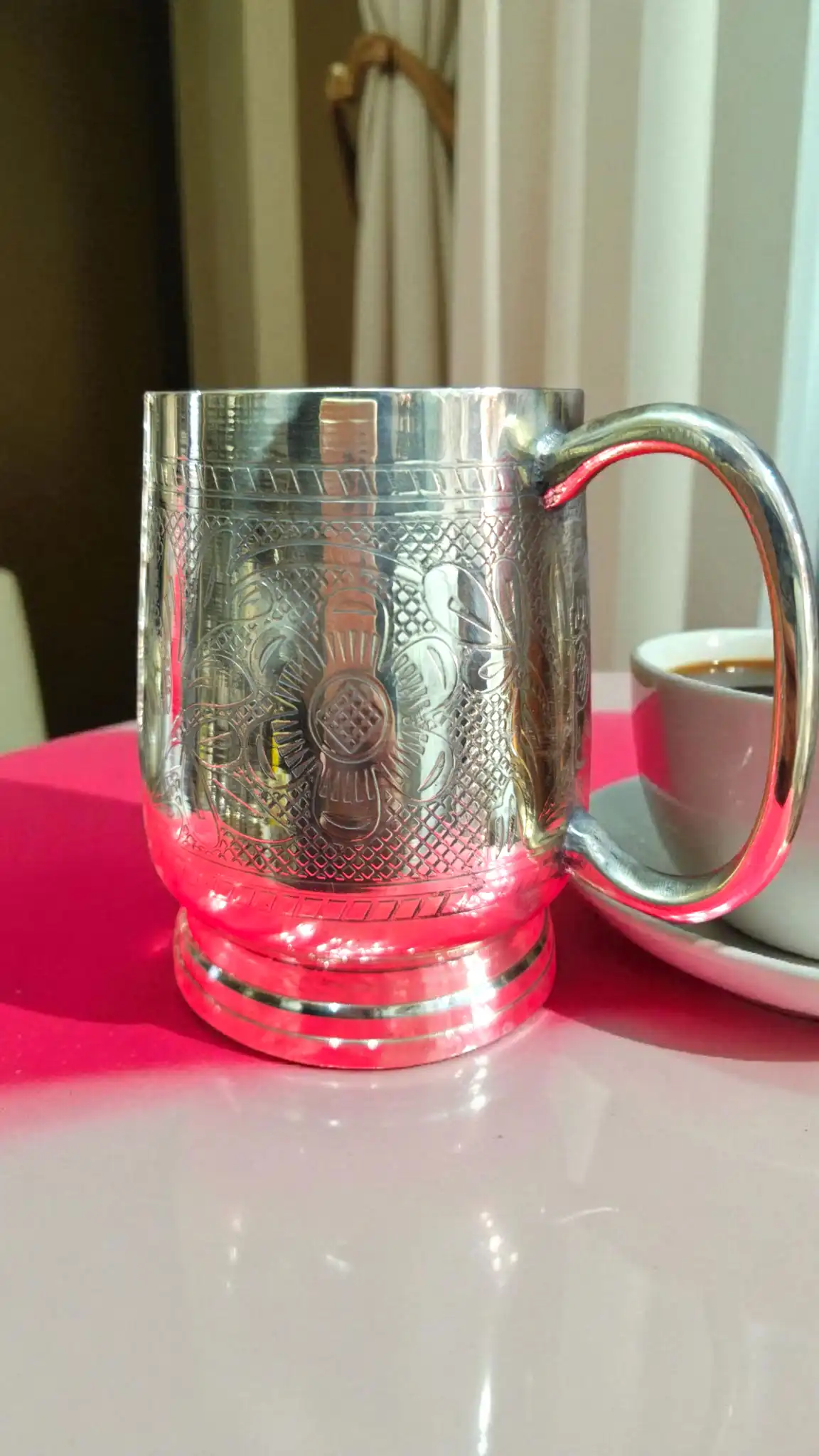 Classic Premium Pure Brass Coffee Mug | Elegant Brass Coffee Cup for Daily Use & Gifting | Durable Traditional Brass Mug for Home and Office